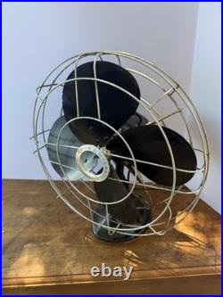 Large Vintage Robbins & Myers 22 Tall Oscillating fan C-16 20 Cage Works USA