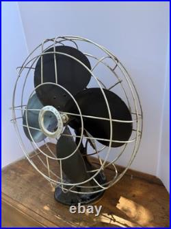Large Vintage Robbins & Myers 22 Tall Oscillating fan C-16 20 Cage Works USA