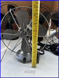 Lot of 4 Small Antique, vintage desk fans. #KH003