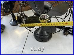 Lot of 4 Small Antique, vintage desk fans. #KH003