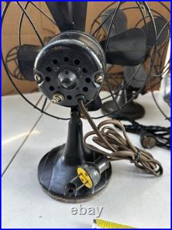 Lot of 4 Small Antique, vintage desk fans. #KH003
