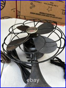 Lot of 4 Small Antique, vintage desk fans. #KH003