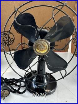 Lot of 4 Small Antique, vintage desk fans. #KH003