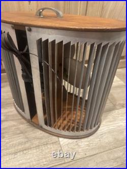 MCM Antique Mathes Cooler Cooling Fan 3 Speed Control Model Wood (Made in USA)