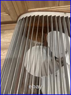 MCM Antique Mathes Cooler Cooling Fan 3 Speed Control Model Wood (Made in USA)