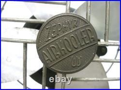 MINTY Antique Zephyr Airkooler Art Deco Electric Fan with Tag. Runs + Wall Mount