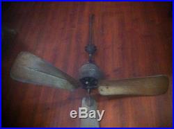 Museum Rare F & C Osler Antique DC Electric Cast Iron Ceiling Fan F/m Chandelier