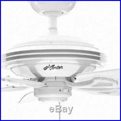 Mariner 52 In. Indoor/Outdoor White Ceiling Fan Antique Electric Emerson Hunter