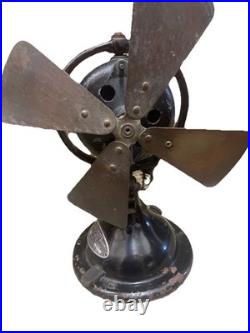 Menominee Electric Co DC Or AC 11 Tall Electric Fan With Cradle To Restore HTF