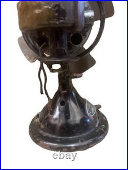 Menominee Electric Co DC Or AC 11 Tall Electric Fan With Cradle To Restore HTF