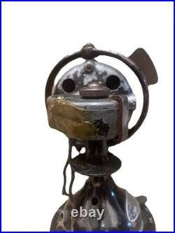 Menominee Electric Co DC Or AC 11 Tall Electric Fan With Cradle To Restore HTF