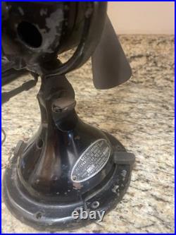 Menominee Electric Co DC Or AC 11 Tall Electric Fan With Cradle To Restore HTF