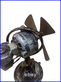 Menominee Electric Co DC Or AC 11 Tall Electric Fan With Cradle To Restore HTF