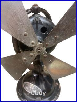 Menominee Electric Co DC Or AC 11 Tall Electric Fan With Cradle To Restore HTF