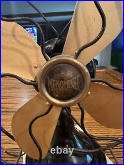 Menominee Type 510 9 Antique Electric Fan Works