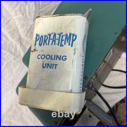 Mid Century Teal Port A Temp Air Conditioner Model A56 Hard Case Roy M Bloom Mid Century Teal Port A Temp Air Conditioner Model A56 Hard Case Roy M Bloom
