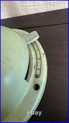 Mitsubishi Pre-war Vintage Fan 12 Blades Original Jade green Paint 3 speeds