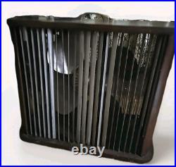 Model 538 MATHES COOLER Antique Four-Speed Control Floor Fan Wood Vintage 50's