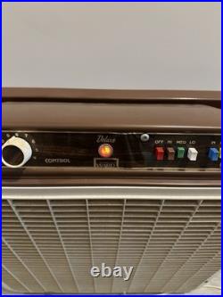 Montgomery Ward Deluxe 20 Box Fan In/Out Thermostat Reversible Vintage