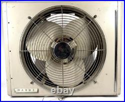 Montgomery Ward Vintage Wards Window Fan 7762 MCM Cream Reversable WORKS