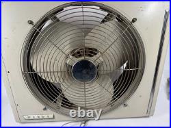Montgomery Ward Vintage Wards Window Fan 7762 MCM Cream Reversable WORKS