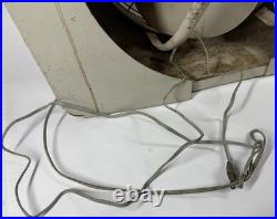 Montgomery Ward Vintage Wards Window Fan 7762 MCM Cream Reversable WORKS