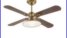 NEW 52 In Vintage Antique Electric Remote Light Brass Ceiling Fan 4 Blades