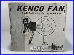 NEW! Vintage Kenco by Sanyo 12-Volt Oscillating Fan