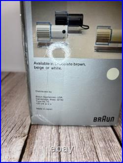 NIB Braun HL70 Beige Desk Fan Japan 1970s by Reinhold Weiss SPACE AGE. POP ART