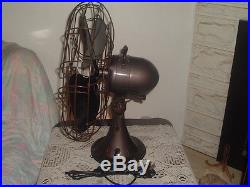 NICE ANTIQUE 1940'S EMERSON 77648-SG 3-SPEED 16 OSCILLATING FAN WORKS GREAT