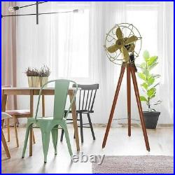 Nautical Antique Style Old Tripod Fan Floor Standing Fan Home/Office Decorative