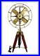 Nautical_Brass_Antique_Electric_Pedestal_Fan_With_Wooden_Tripod_Stand_Vintage_01_ngs