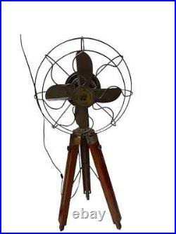 Nautical Brown Antique Finish Pedestal Fan-Rotating Function with Adjustable Nautical Brown Antique Finish Pedestal Fan-Rotating Function with Adjustable