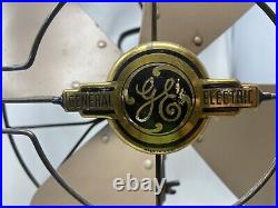 Nice 1940s General Electric Vortalex Oscillating Fan 16 Blade 18 Cage Works