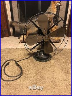 OLD ANTIQUE VTG R&M ROBBINS & MYERS No 3854 OSCILLATING ELECTRIC FAN