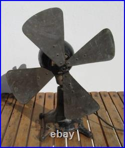 OLD ECK HURRICANE 110 Volt DC BALL MOTOR FAN FOR RESTORE MISSING CAGE NOT TESTED