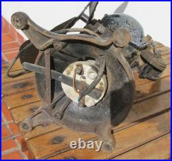 OLD ECK HURRICANE 110 Volt DC BALL MOTOR FAN FOR RESTORE MISSING CAGE NOT TESTED