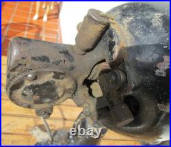 OLD ECK HURRICANE 110 Volt DC BALL MOTOR FAN FOR RESTORE MISSING CAGE NOT TESTED