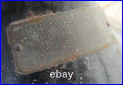 OLD ECK HURRICANE 110 Volt DC BALL MOTOR FAN FOR RESTORE MISSING CAGE NOT TESTED