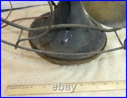 OLD General Electric GE 4 Brass Blades Type AOU AF2 Table Fan Works For Repair