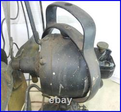 OLD General Electric GE 4 Brass Blades Type AOU AF2 Table Fan Works For Repair