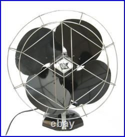 OUTSTANDING Minty Antique 1930s Art Deco Vintage Electric Fan. Works A+. Brass
