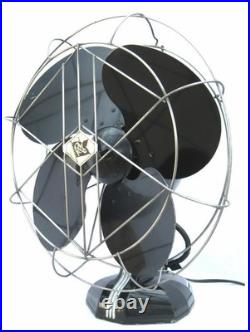 OUTSTANDING Minty Antique 1930s Art Deco Vintage Electric Fan. Works A+. Brass