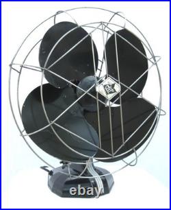 OUTSTANDING Minty Antique 1930s Art Deco Vintage Electric Fan. Works A+. Brass