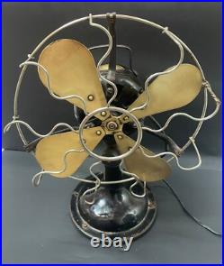 Old Antique Rare Marelli Verno No. 2836167 Electric Table Fan, Made In Italy