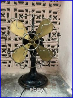 Old Antique Rare Marelli Verno No. 2836167 Electric Table Fan, Made In Italy
