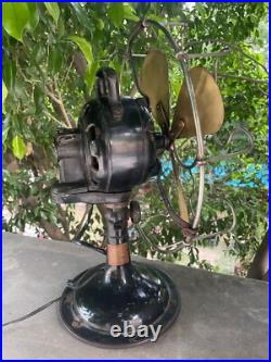 Old Antique Rare Marelli Verno No. 2836167 Electric Table Fan, Made In Italy