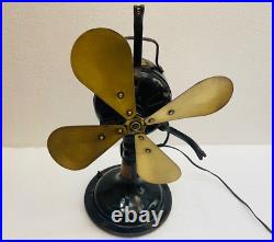 Old Antique Rare Marelli Verno No. 2836167 Electric Table Fan, Made In Italy