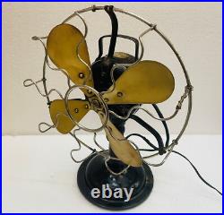 Old Antique Rare Marelli Verno No. 2836167 Electric Table Fan, Made In Italy