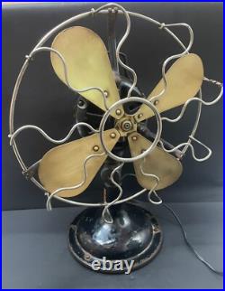 Old Antique Rare Marelli Verno No. 2836167 Electric Table Fan, Made In Italy